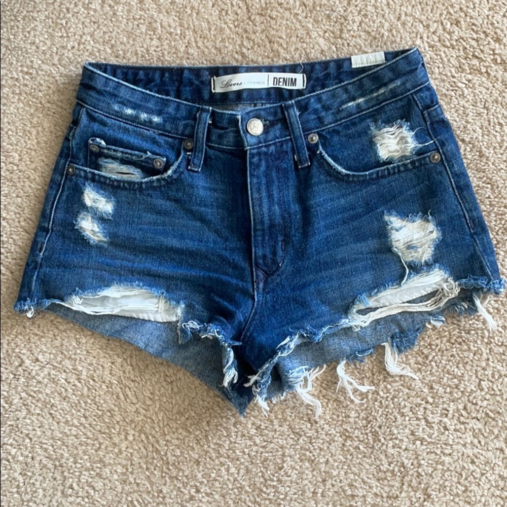 Lovers + Friends Jean Shorts